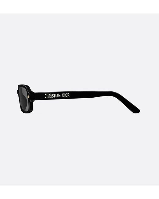 Dior White Rectangular Sunglasses