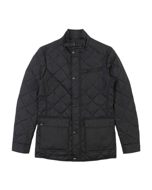 Ferragamo Blue Quilted Casual Jacket for men