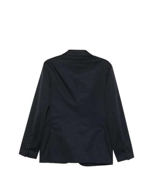 Lardini Blue Single-Breasted Cotton Suit for men