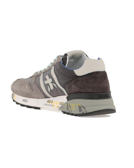 Premiata Gray Lander 4586 Casual Sports Shoes for men