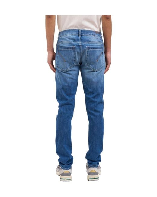 Dondup Blue George Slim Fit Jeans for men
