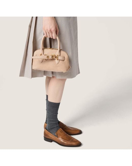 Miu Miu Natural Aventure Mini Nappa Leather Bag