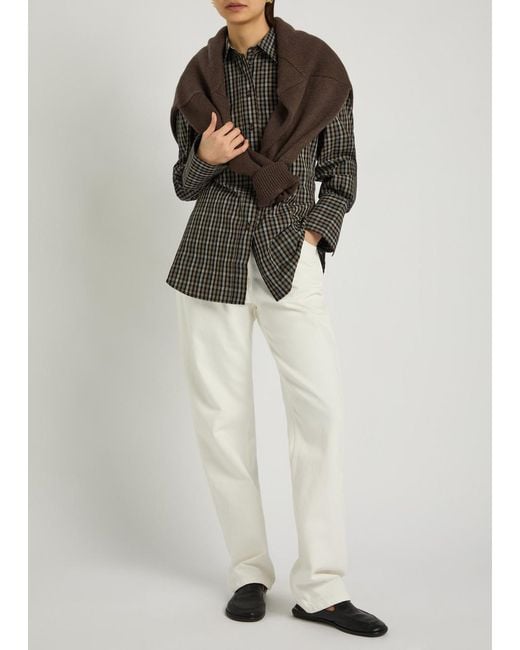 Rohe Gray Checked Cotton Shirt