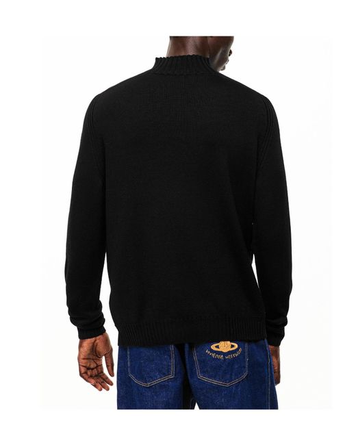 Vivienne Westwood Black Crew Neck Jumper for men