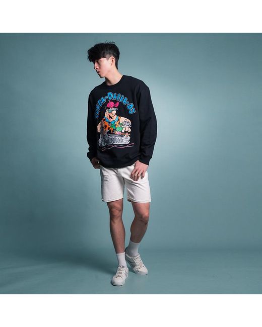 Moschino Blue Logo Pullover Sweater for men