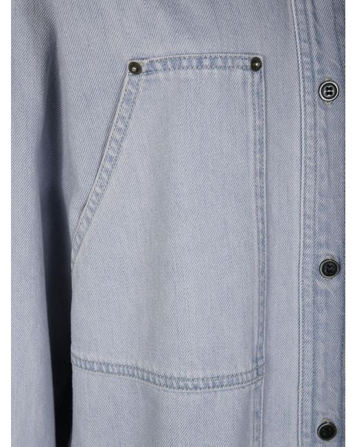 Isabel Marant Blue Long-Sleeved Shirt