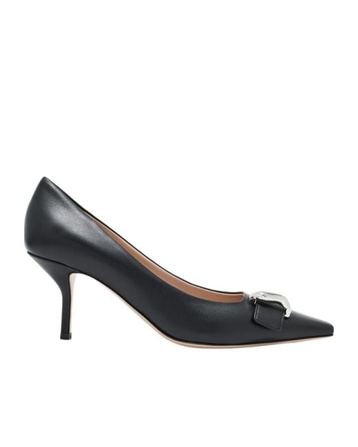 Emporio Armani Multicolor Buckle-Detail Pointed-Toe Pumps