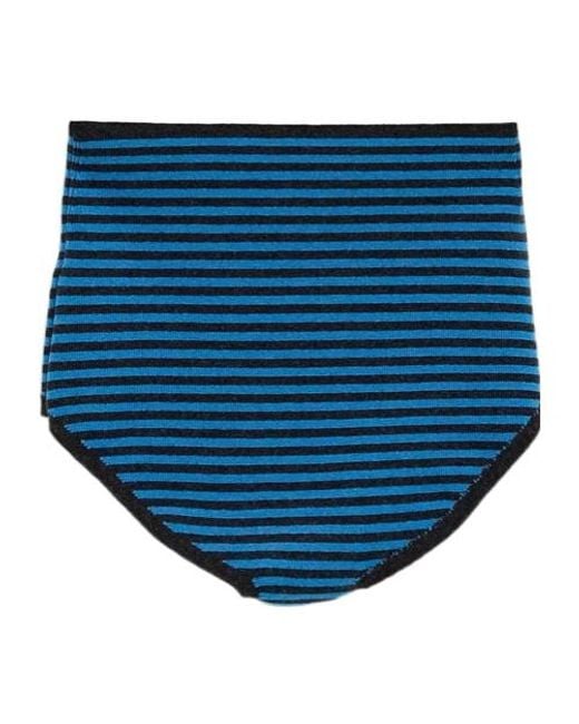 Paloma Wool Blue Striped Mini Shorts