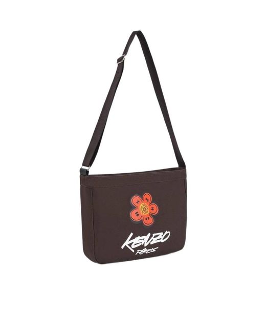 KENZO White X Futura 2000 Flower Motif Shoulder Bag for men