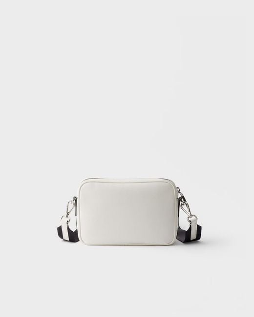 Prada Gray Saffiano Leather Shoulder Bag for men