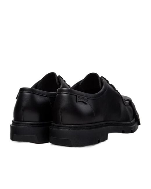 Camper Black Chunky Lace-Up Shoes for men