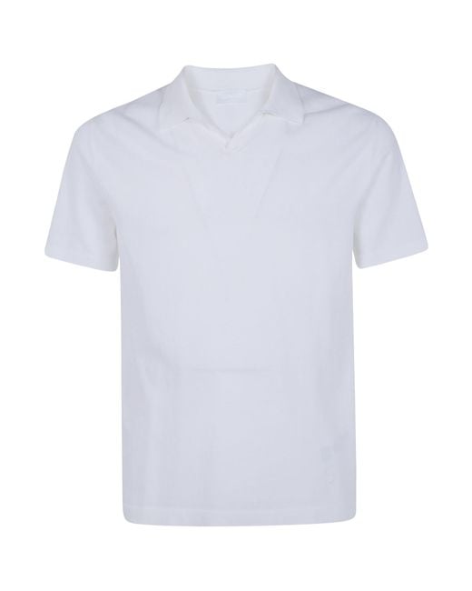 Dondup White Short-Sleeved Polo Shirt for men