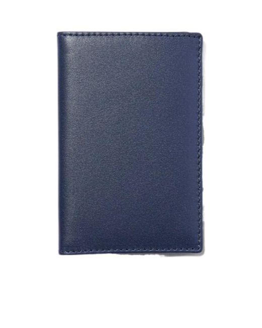 Comme des Garçons Blue Logo Card Bag for men