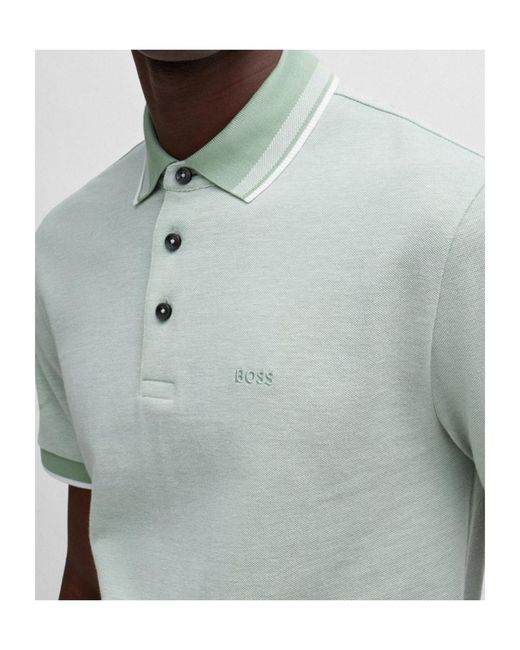 Boss Green Boss Logo Embroidered Short-Sleeved Polo Shirt for men