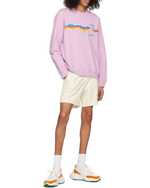 Casablanca Pink Round-Necked Sweater for men