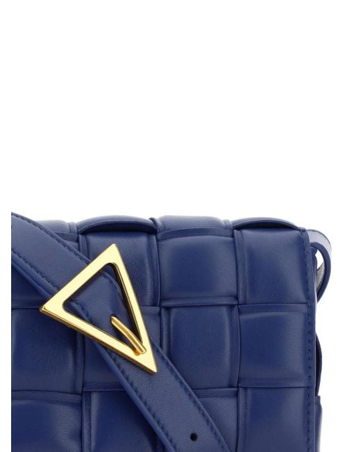 Bottega Veneta Blue Padded Cassette Crossbody Bag