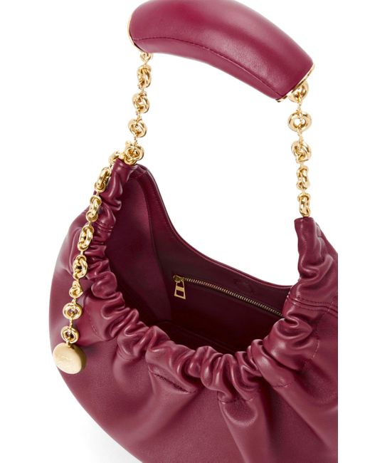 Loewe Purple Chain Handle Shoulder Bag