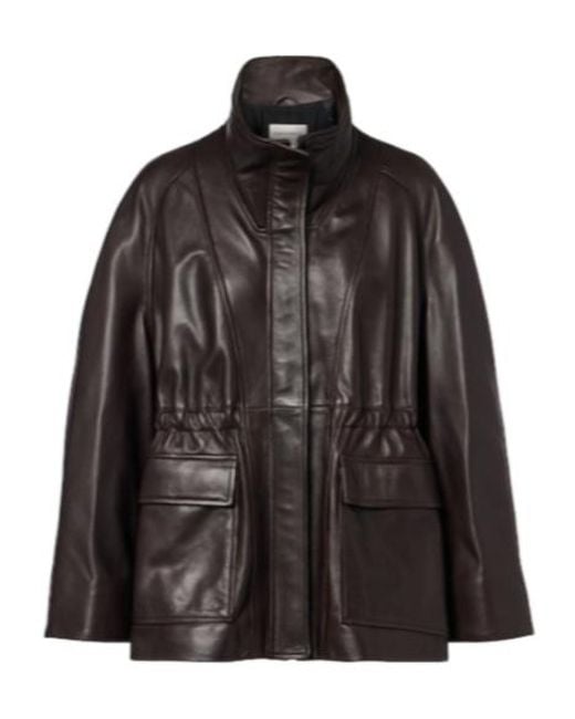 Nour Hammour Black Quai Leather Jacket