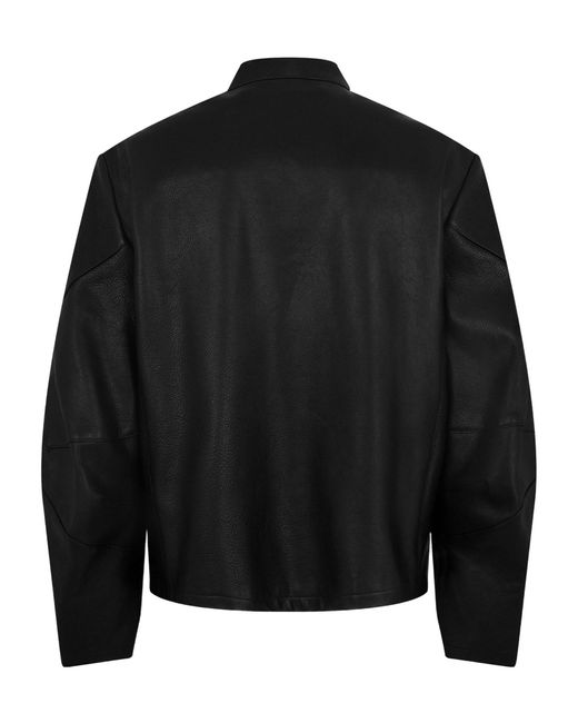 Gucci Black Leather Biker Jacket for men