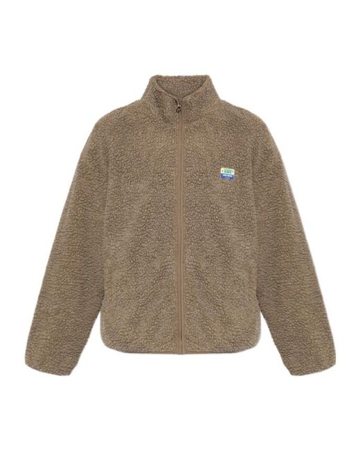 American Vintage Natural Zip-Up Fleece Sweatshirt for men