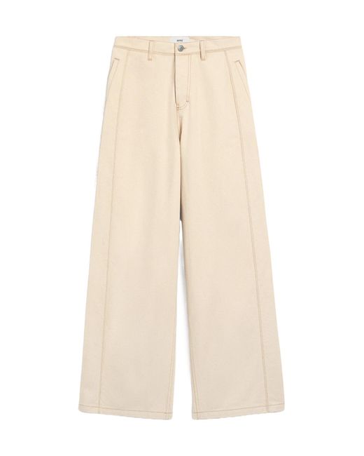 AMI Natural Jeans With Belt Loops for men