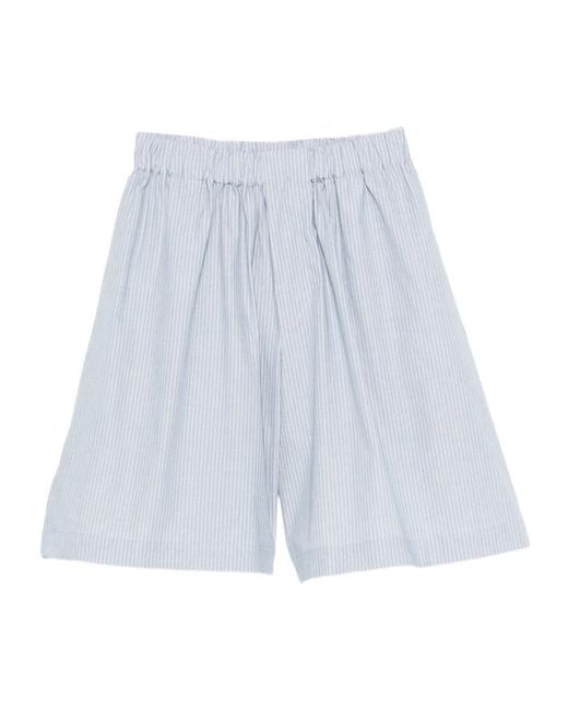 Baserange Blue Elastic Waistband Shorts