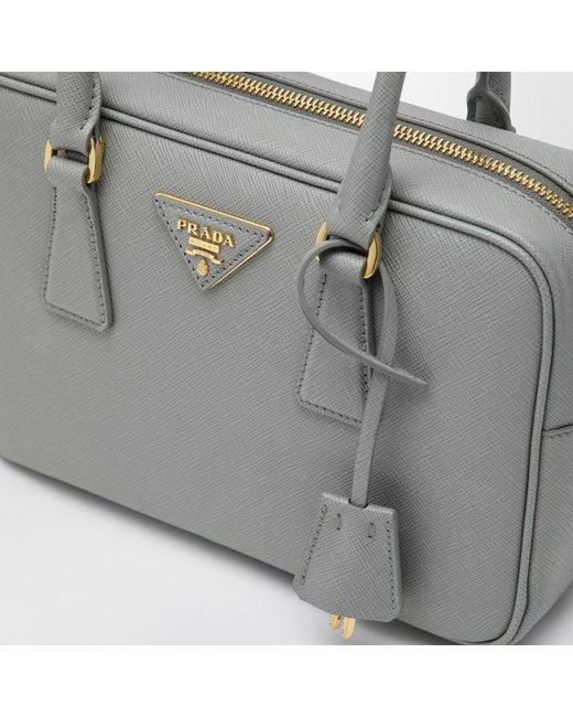 Prada Gray Logo Shoulder Bag