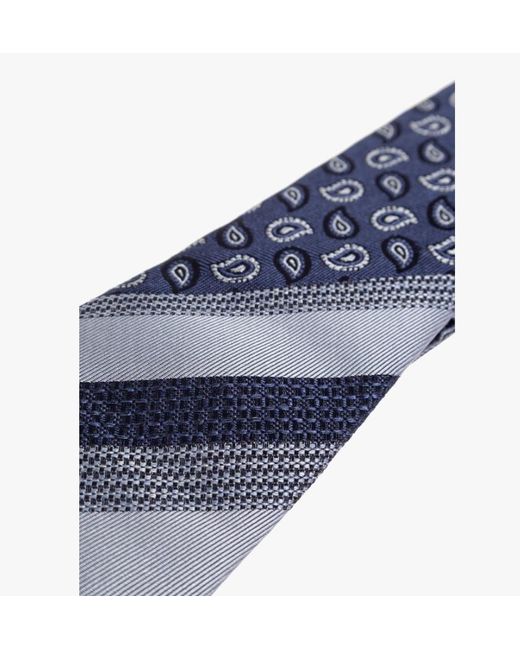 Etro Blue Paisley Pattern Tie for men