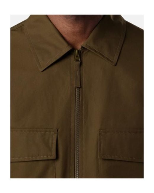 Stone Island Green Comfort-Fit Windproof And Breathable Zip-Up Overshirt for men