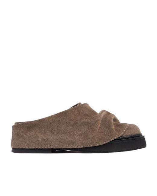 The Attico Brown 30Mm Mini Robin Suede Mules