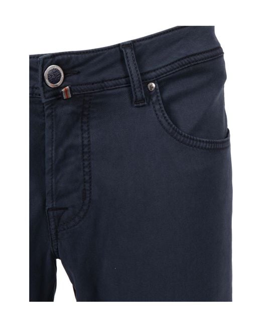 Jacob Cohen Blue Nick Five-Pocket Trousers for men