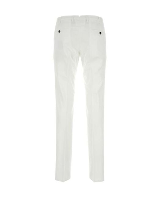 Pt Pantaloni White Pt Torino Slim Fit Pants for men
