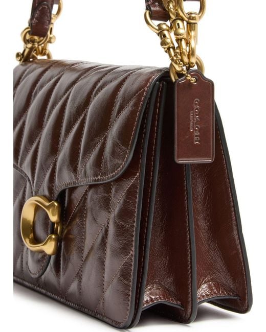 COACH Brown Chain Tabby Shoulder Bag