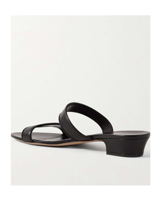 The Row White Open Toe Low Heel Sandals