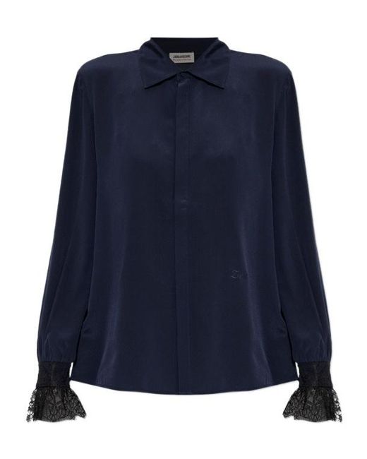 Zadig & Voltaire Blue Long-Sleeved Shirt