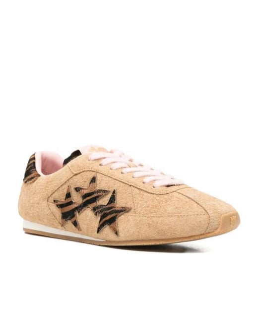 Amiri Natural Zebra Pacific Flat Sneakers