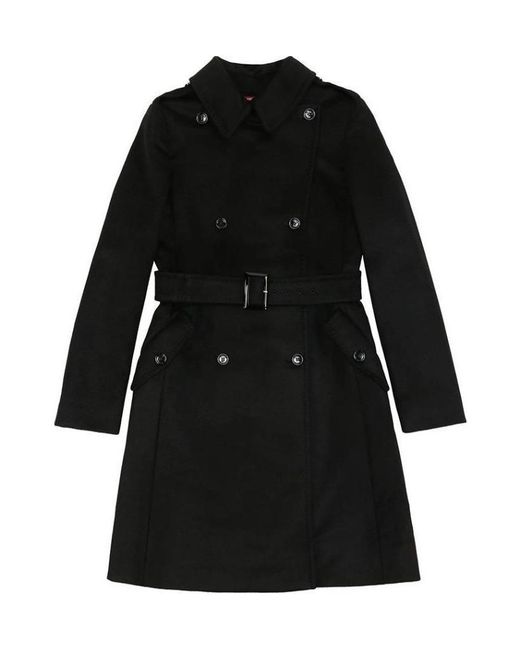 Max Mara Black Belt Coat