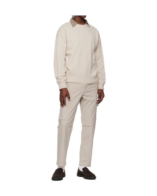 Boss Natural Wool Long-Sleeved Sweater for men
