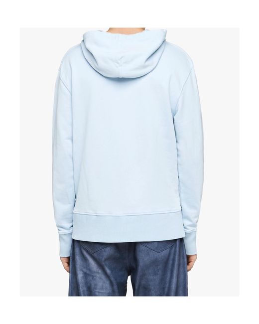 J.W. Anderson Blue Jw Anderson Logo Embroidery Hoodie for men