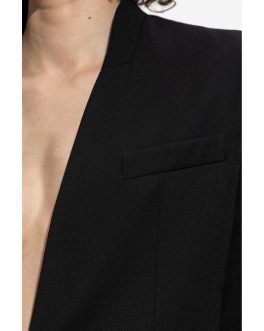 The Attico Black The Long Sleeved Jacket
