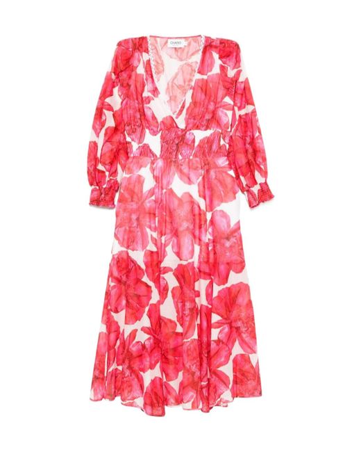 Charo Ruiz Red Fata Long Dress