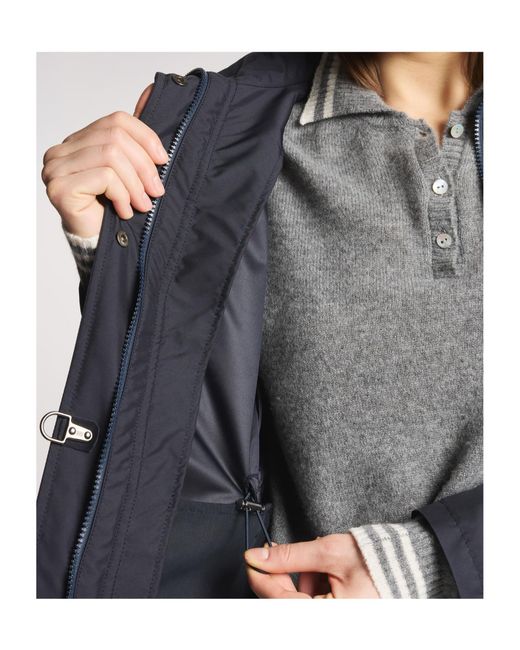 Fay Blue Hooded Water-Repellent Jacket
