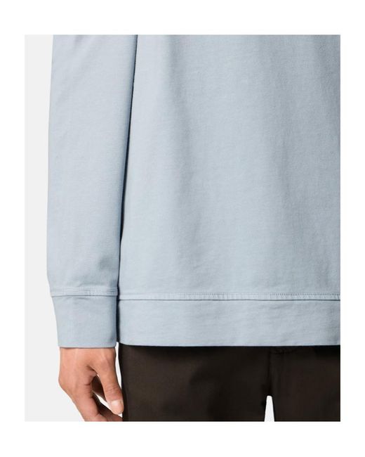 Stone Island Blue Regular Fit Crewneck Sweatshirt for men