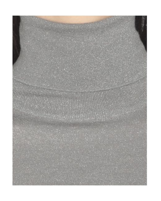 Brunello Cucinelli Gray Turtleneck Pullover