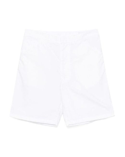 Prada White Knee-Length Bermuda Shorts for men