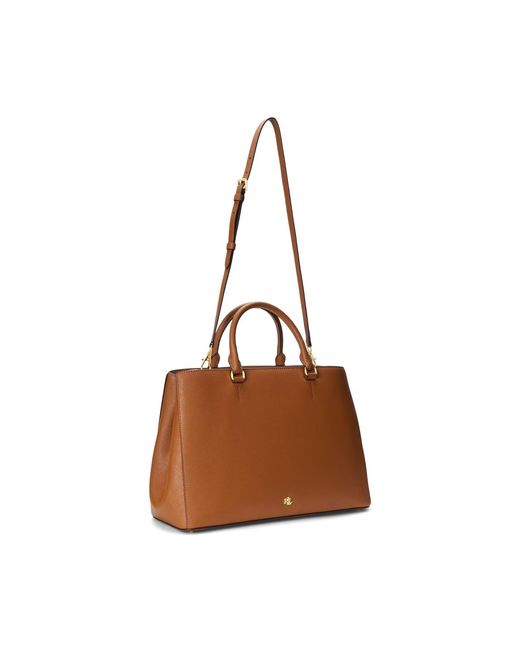 Ralph Lauren Brown Logo Detail Handbag