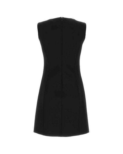 Givenchy Black Chest Cut-Out Sleeveless Mini Dress