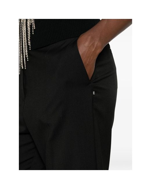 Sportmax Black Casual Pants With Belt Loops