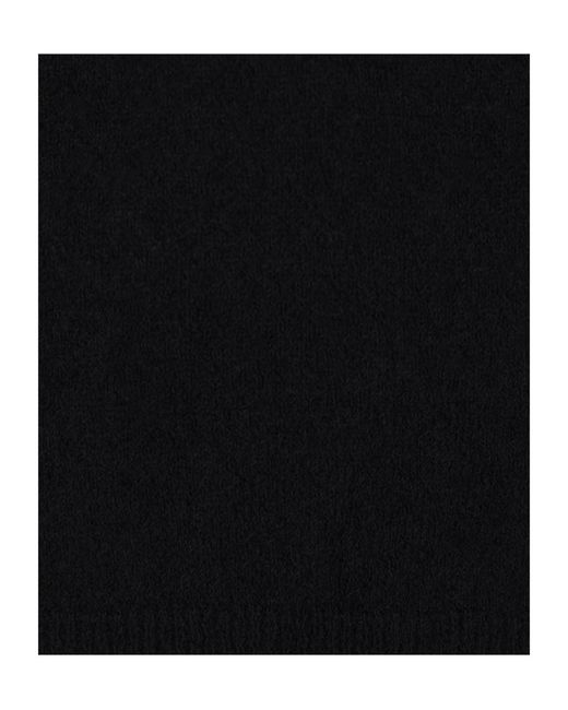 Roberto Collina Black Bouclé-Knit T-Shirt for men