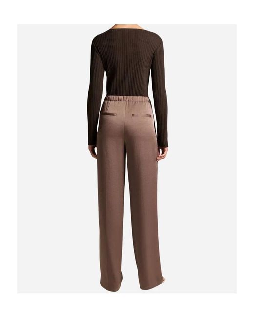 Vince Brown Drawstring Casual Pants